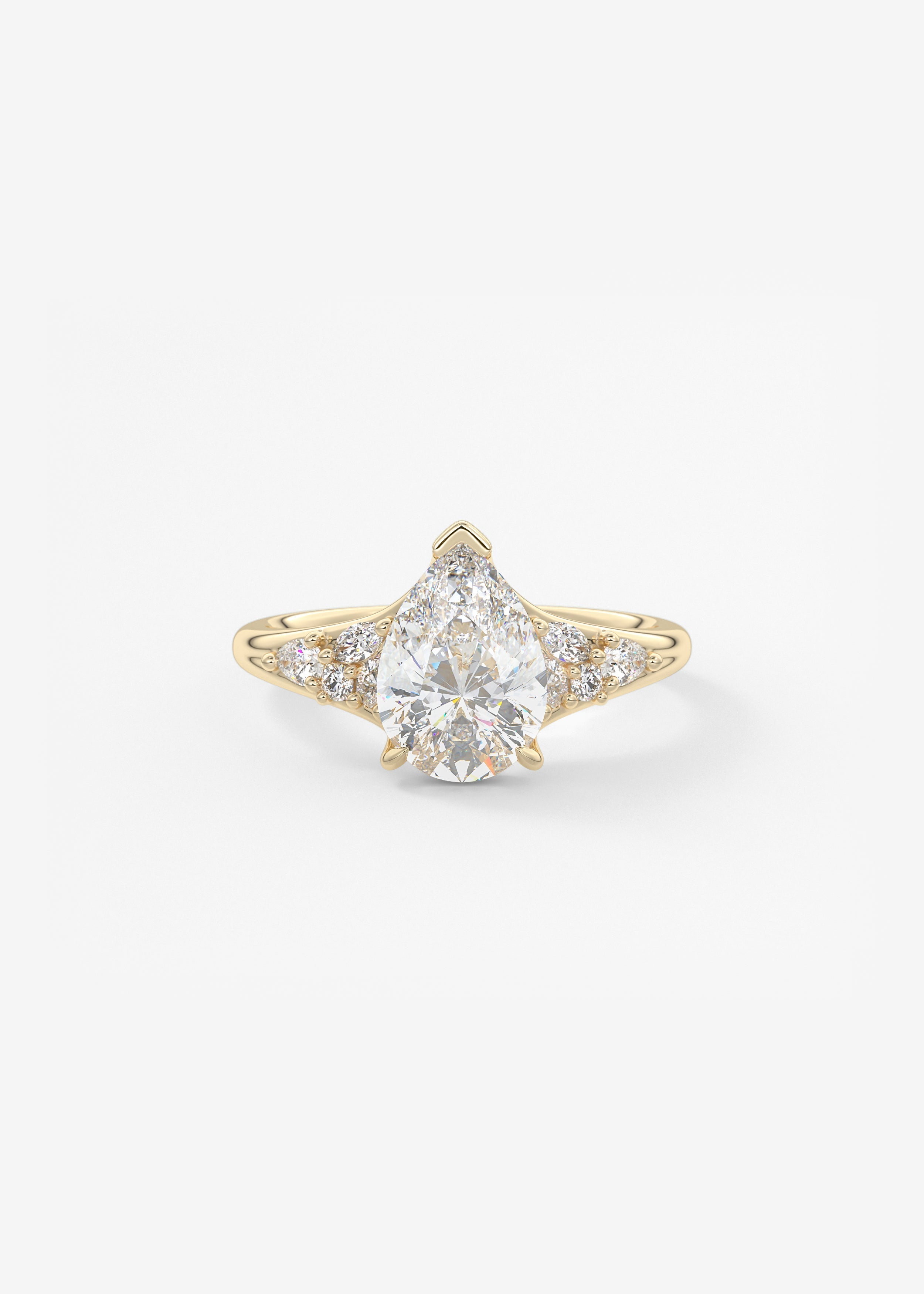 Oval Solitaire With Raised Basket Gallery Lab Grown Diamond Engagement Ring